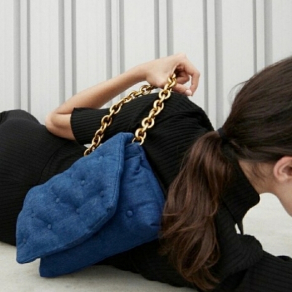 zara quilted maxi crossbody bag denim Online Sale